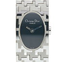 ディオール ミスディオール 腕時計 D70-100 クオーツ ブラック文字盤 ステンレススチール レディース Dior 【中古】