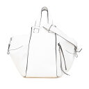 ロエベ ハンモック ミディアム ハンドバッグ ショルダーバッグ 2WAY ホワイト レザー レディース LOEWE 【中古】