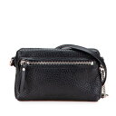 バーバリー ノバチェック 斜め掛け ショルダーバッグ ポシェット ブラック レザー レディース BURBERRY 【中古】