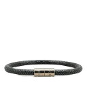 ダミエ グラフィット ブラスレ キープイット ブレスレット M6609E シルバー ブラック メタル レザー レディース 【中古】