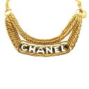 シャネル マトラッセ 31 RUE CAMBON カンボン チェーン ペンダントネックレス ゴールド メッキ レディース CHANEL 【中古】