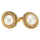 シャネル パール カフス ゴールド メッキ レディース CHANEL 【中古】