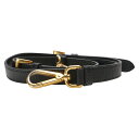 プラダ ショルダーストラップ ブラック ゴールド レザー メッキ レディース PRADA 【中古】
