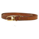 ルイ ヴィトン ショルダーストラップ ブラウン ゴールド レザー メッキ レディース LOUIS VUITTON 【中古】