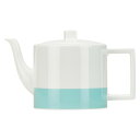 ティファニー カラーブロック ティーポット ホワイト ティファニーブルー 陶器 レディース TIFFANY&Co. 【中古】