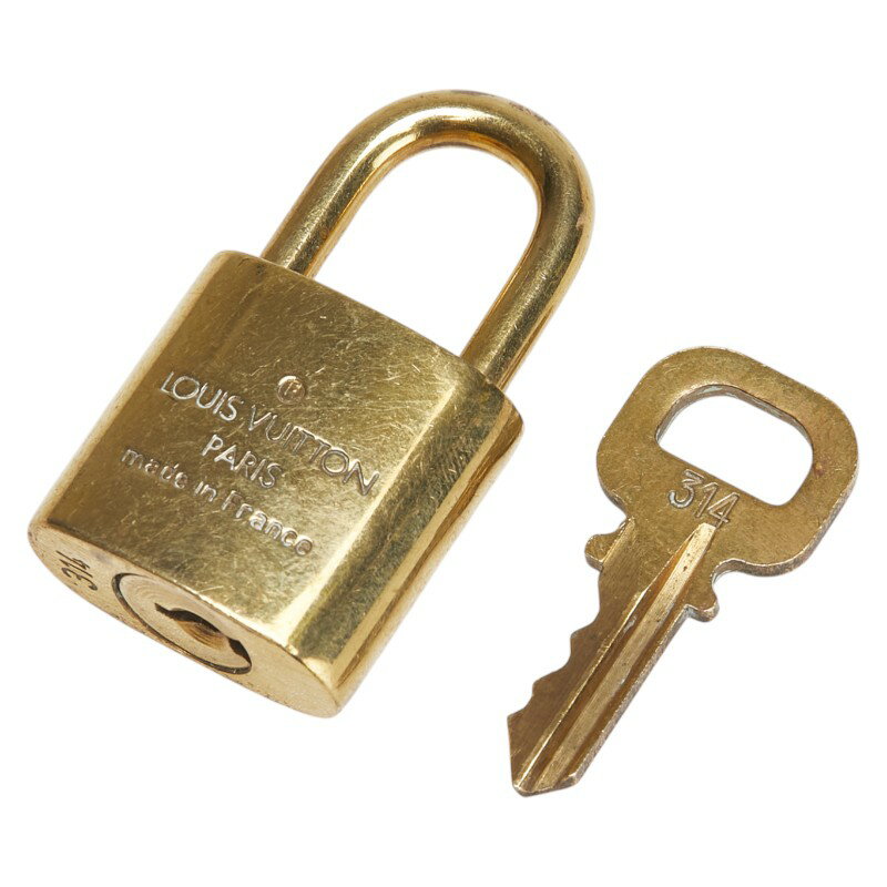 ルイ ヴィトン カデナ 南京錠 キー セット ゴールド メッキ レディース LOUIS VUITTON 【中古】