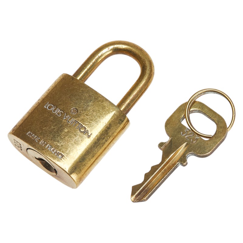 ルイ ヴィトン カデナ 南京錠 キー セット ゴールド メッキ レディース LOUIS VUITTON 【中古】