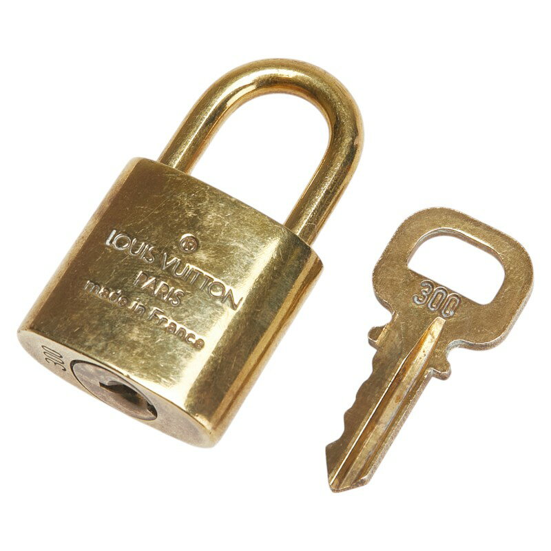ルイ ヴィトン カデナ 南京錠 キー セット ゴールド メッキ レディース LOUIS VUITTON 【中古】