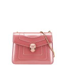 ブルガリ セルペンティ フォーエバー チェーン ショルダーバッグ ピンク ゴールド エナメル レディース BVLGARI 【中古】