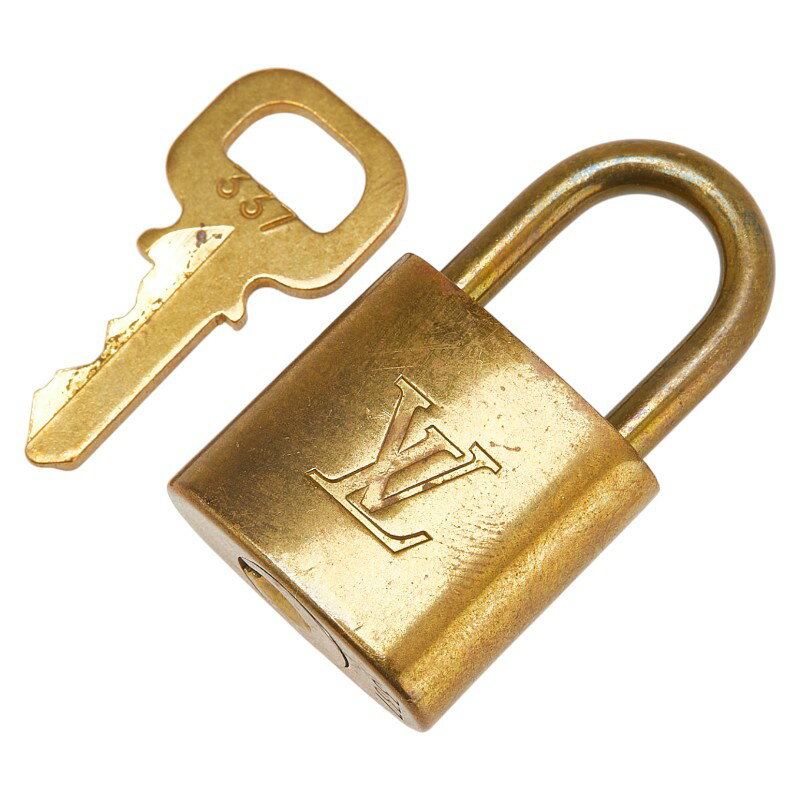 ルイ ヴィトン カデナ 南京錠 キー セット ゴールド メッキ レディース LOUIS VUITTON 【中古】