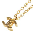シャネル ココマーク ネックレス ゴールド メッキ レディース CHANEL 【中古】