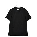 ボッテガヴェネタ 半袖Tシャツ サイズ:S ブラック コットン メンズ BOTTEGAVENETA 【中古】