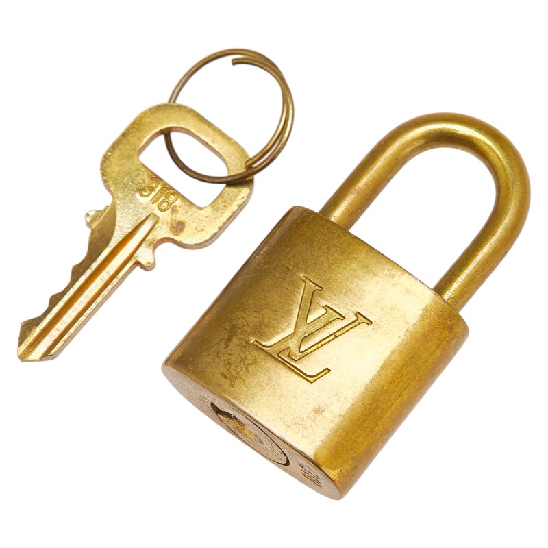 ルイ ヴィトン カデナ 南京錠 キー セット ゴールド メッキ レディース LOUIS VUITTON 【中古】