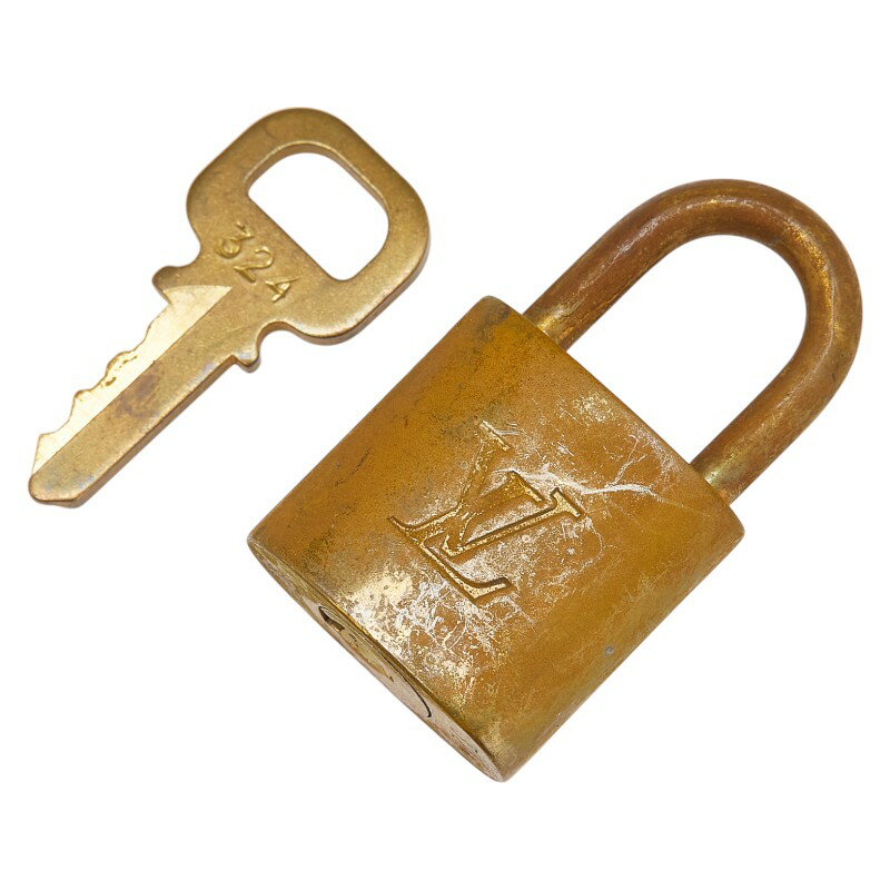 ルイ ヴィトン カデナ 南京錠 キー セット ゴールド メッキ レディース LOUIS VUITTON 【中古】