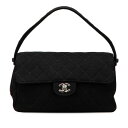 シャネル マトラッセ ダブルフェイス ワンショルダーバッグ ブラック ジャージー レディース CHANEL 【中古】