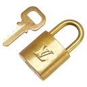 ルイ ヴィトン カデナ 南京錠 キー セット ゴールド メッキ レディース LOUIS VUITTON 【中古】