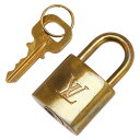 ルイ ヴィトン カデナ 南京錠 キー セット ゴールド メッキ レディース LOUIS VUITTON 【中古】
