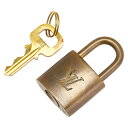 ルイ ヴィトン カデナ 南京錠 キー セット ゴールド メッキ レディース LOUIS VUITTON 【中古】