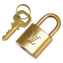 ルイ ヴィトン カデナ 南京錠 キー セット ゴールド メッキ レディース LOUIS VUITTON 【中古】