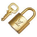ルイ ヴィトン カデナ 南京錠 キー セット ゴールド メッキ レディース LOUIS VUITTON 【中古】