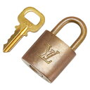 ルイ ヴィトン カデナ 南京錠 キー セット ゴールド メッキ レディース LOUIS VUITTON 【中古】