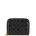 ボッテガヴェネタ イントレチャート コインケース コンパクト財布 ブラック レザー レディース BOTTEGAVENETA 【中古】