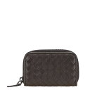 ボッテガヴェネタ イントレチャート コインケース ブラウン レザー レディース BOTTEGAVENETA 【中古】