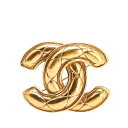シャネル マトラッセ ココマーク ブローチ ゴールド メッキ レディース CHANEL 【中古】