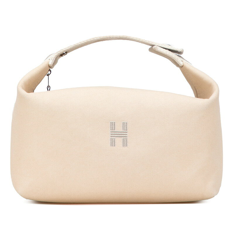 エルメス ブリッドアブラックGM ハンドバッグ ナチュラル ベージュ キャンバス レディース HERMES 【中古】のサムネイル