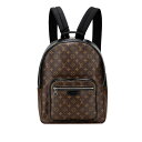 ルイ ヴィトン モノグラム ジョッシュ リュック バックパック M41530 ブラウン ブラック PVC レザー レディース LOUIS VUITTON 【中古】