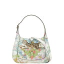 グッチ タイガー ボタニカル ジャッキー1961 ハンドバッグ ショルダーバッグ 2WAY 636709 ホワイト マルチカラー レザー レディース GUCCI 【中古】