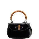 グッチ バンブー ハンドバッグ ショルダーバッグ 2WAY 000 1364 ブラック ブラウン レザー レディース GUCCI 【中古】