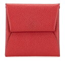エルメス バスティア コインケース 小銭入れ ルージュカザック ヴォーエプソン レディース HERMES 【中古】