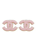 シャネル ココマーク スタッド ピアス ゴールド ピンク メッキ レディース CHANEL 【中古】
