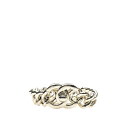 シャネル ヴィンテージ ココマーク ターンロック モチーフ チェーン ブレスレット シルバー メタル メンズ CHANEL 【中古】