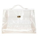 エルメス ビニールケリー 不思議の国 エルメスへの旅展 ハンドバッグ トートバッグ クリア ビニール レディース HERMES 【中古】