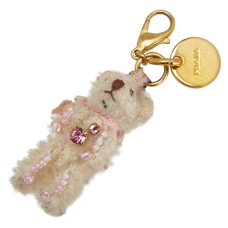 PRADA 良品✨️ プラダ キーホルダー チャーム ベアー ビーズ
