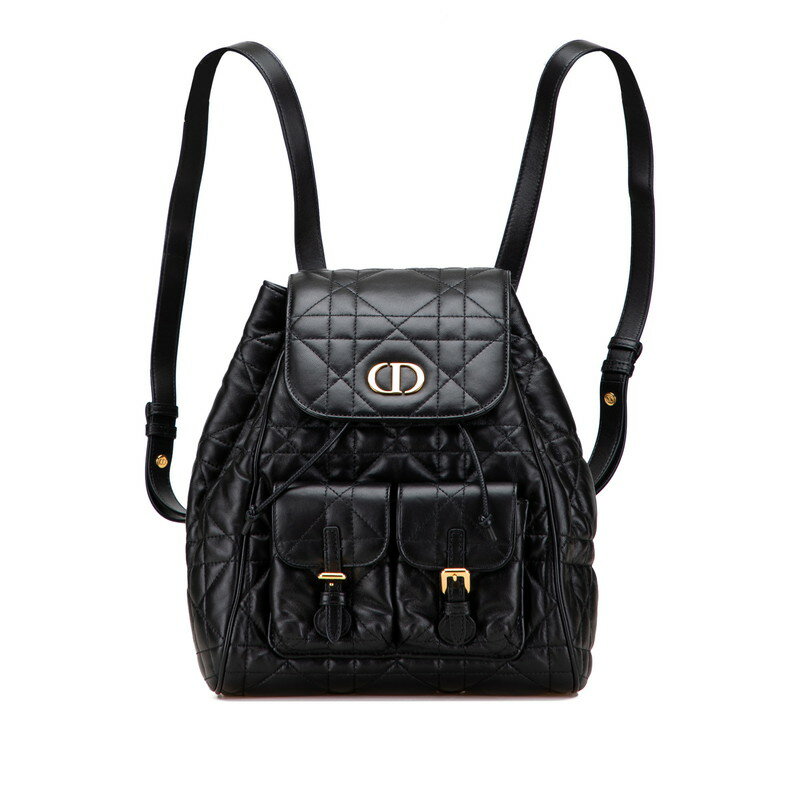 Christian Dior レディースレザーリュック 黒 Christian Dior クリスチャン ディオール バックパック ブラック