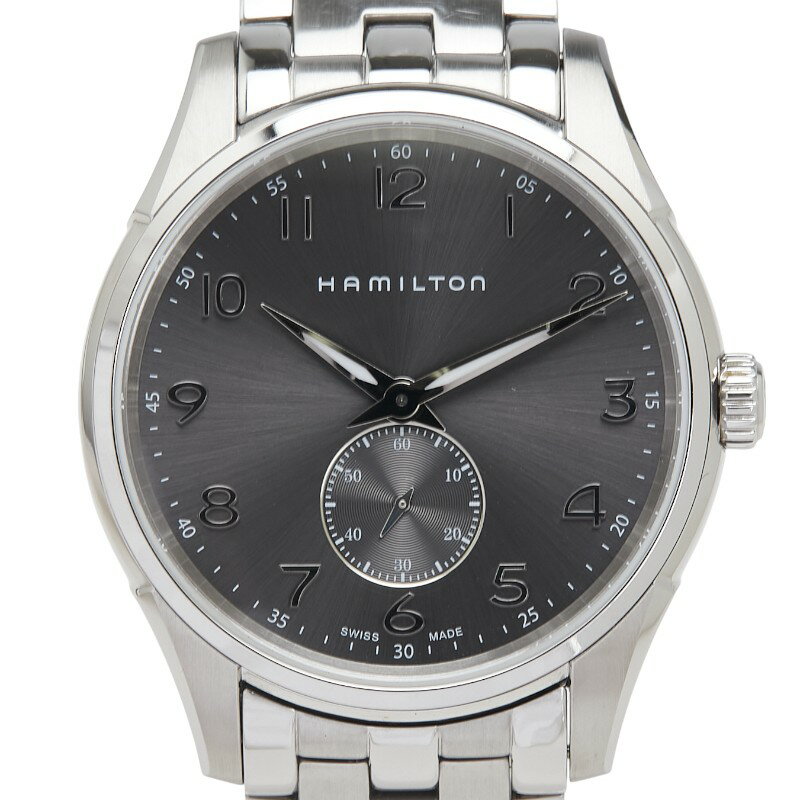 ハミルトン ジャズマスター 腕時計 H38411183 ( H384110) クオーツ グレー文字盤 ステンレススチール サファイアクリスタル メンズ HAMILTON 【中古】