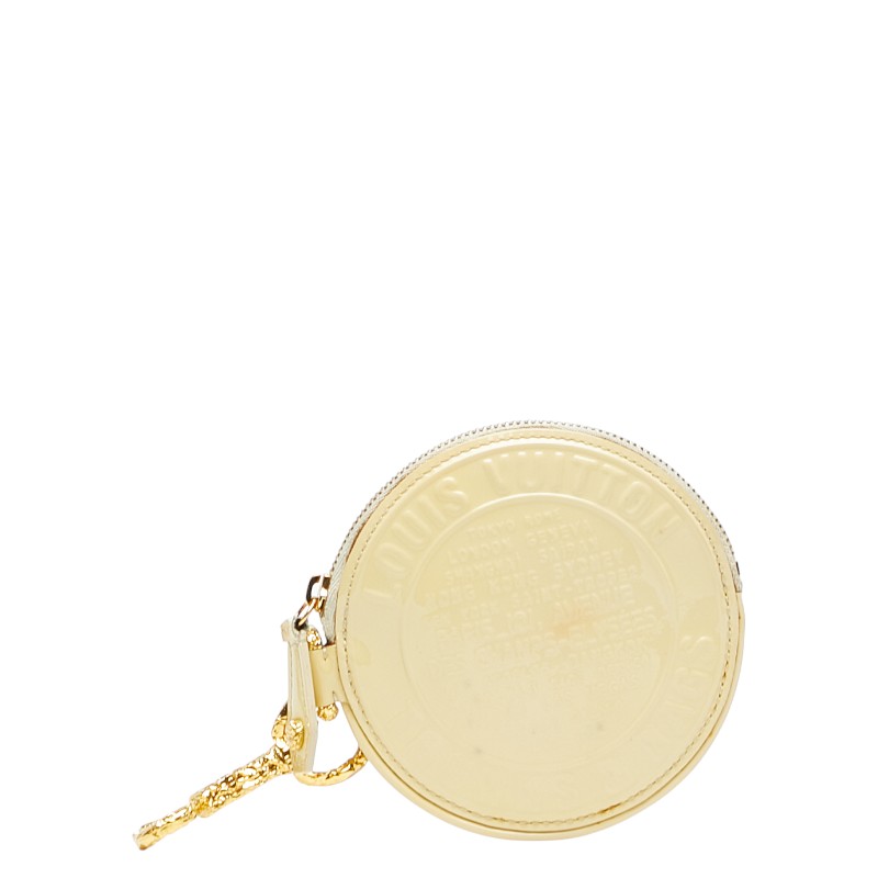 ルイ ヴィトン ヴェルニ ポルト モネ ロン コインケース 小銭入れ M95428 ライトイエロー パテントレザ..