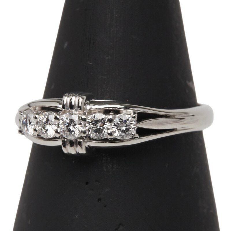 セイコー Pt900 プラチナ ダイヤ0.45ct リング 指輪 レデ...(4)