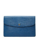 ルイ ヴィトン エピ モンテーニュ27 セカンドバッグ クラッチバッグ M52655 トレドブルー レザー レディース LOUIS VUITTON 【中古】