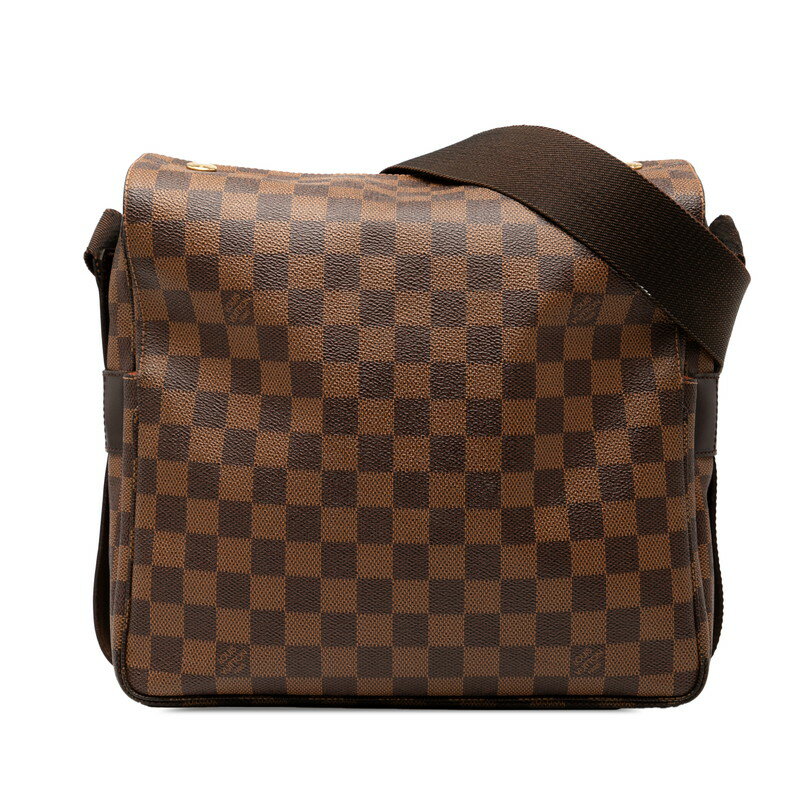 ルイ ヴィトン ダミエ ナヴィグリオ ショルダーバッグ N45255 ブラウン PVC レザー レディース LOUIS VUITTON 【中古】