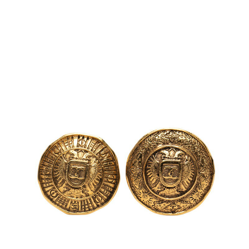 シャネル マトラッセ ココマーク イヤリング ゴールド メッキ レディース CHANEL 【中古】