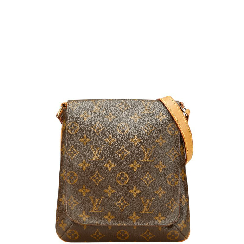 ルイ ヴィトン モノグラム ミュゼットサルサ ショート ショルダーバッグ M51258 ブラウン PVC レザー レディース LOUIS VUITTON 【中古】
