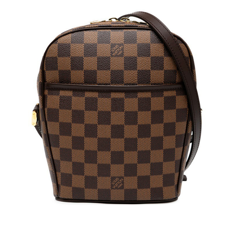 ルイ ヴィトン ダミエ イパネマPM 斜め掛け ショルダーバッグ N51294 ブラウン PVC レザー レディース LOUIS VUITTON 【中古】