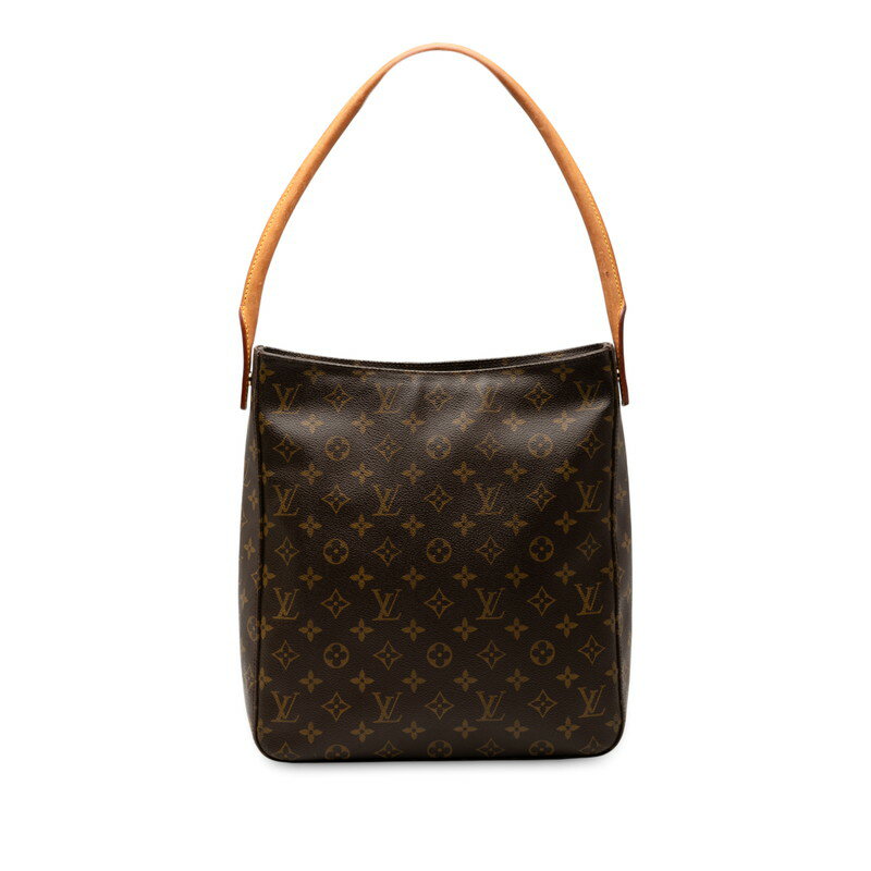 ルイ ヴィトン モノグラム ルーピングGM ワンショルダーバッグ ハンドバッグ M51145 ブラウン PVC レザー レディース LOUIS VUITTON 【中古】
