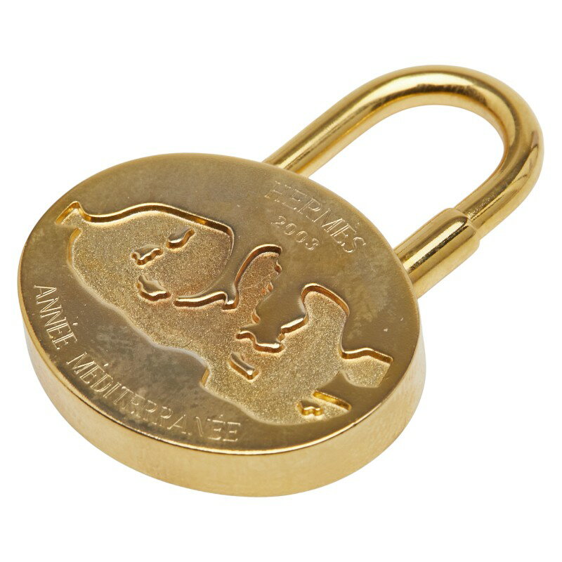 エルメス 2003年限定 地中海 カデナ ゴールド メッキ レディース HERMES 【中古】