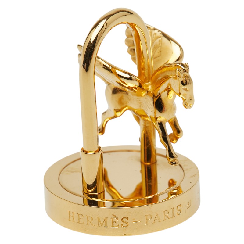 エルメス 2007年限定 アーネダンス ペガサス カデナ ゴールド メッキ レディース HERMES 【中古】