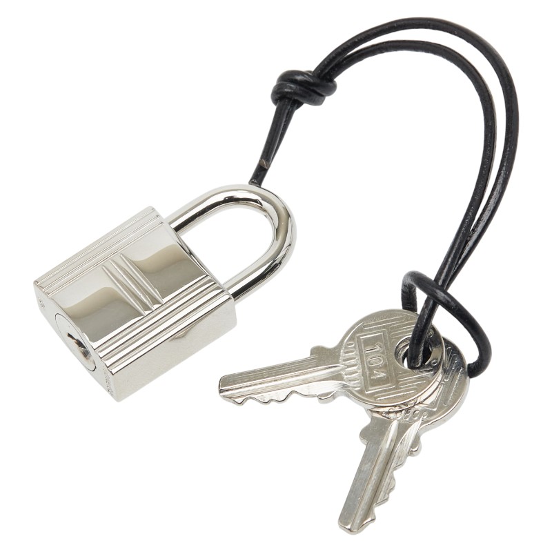 エルメス カデナ 南京錠 キー セット シルバー メタル レディース HERMES 【中古】